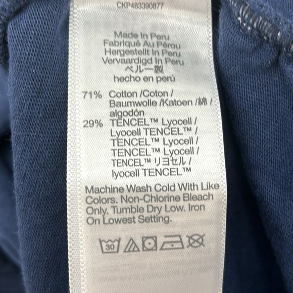 Madewell Side-Cinch Muscle Tee in Dark Nightfall size XXS NWT NJ787 - Picture 8 of 11